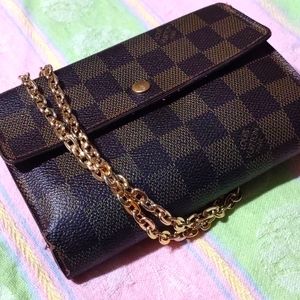 Louis Vuitton Damier Ebene compact wallet